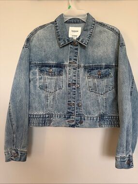 Kensie True Vintage Blue Cropped Denim Jacket size M
